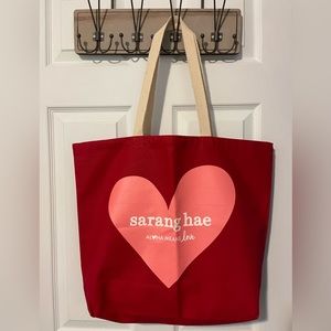 🌺 EDEN IN LOVE Large Red Tote Bag